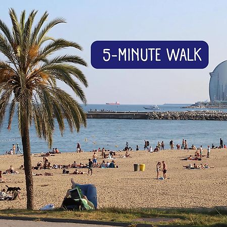 Taulat Loft L Poblenou Beach L Self Check In L Terrace Penthouse Barcellona Esterno foto